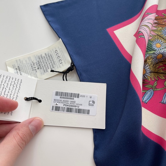 Gucci square scarf🖤 - Picture 6 of 12